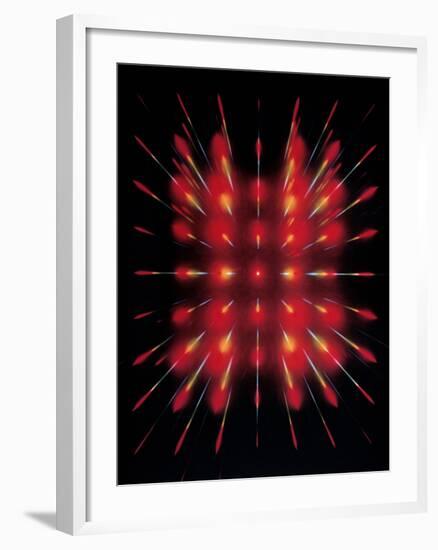 Laser Light Beamed Through An Interferometer-null-Framed Photographic Print