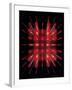 Laser Light Beamed Through An Interferometer-null-Framed Photographic Print