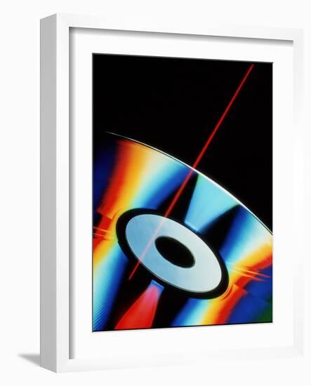 Laser Videodisc with Simulated Laser Beam-David Parker-Framed Photographic Print