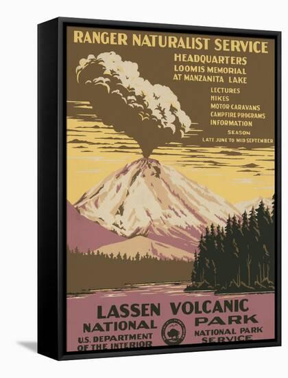 Lassen Volcanic National Park, c.1938-null-Framed Stretched Canvas