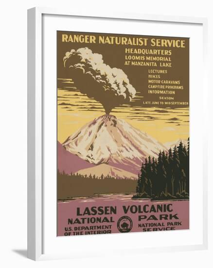 Lassen Volcanic National Park, c.1938-null-Framed Art Print