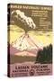 Lassen Volcanic National Park Travel Poster-null-Stretched Canvas