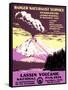 Lassen Volcanic National Park Vintage Travel Poster-null-Framed Stretched Canvas