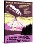 Lassen Volcanic National Park Vintage Travel Poster-null-Stretched Canvas