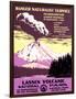 Lassen Volcanic National Park Vintage Travel Poster-null-Framed Art Print