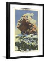 Lassen Volcano Erupting-null-Framed Art Print