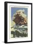 Lassen Volcano Erupting-null-Framed Art Print