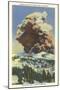 Lassen Volcano Erupting-null-Mounted Art Print