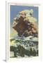 Lassen Volcano Erupting-null-Framed Art Print