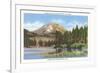 Lassen Volcano, Manzanita Lake-null-Framed Art Print