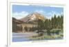 Lassen Volcano, Manzanita Lake-null-Framed Art Print