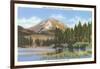 Lassen Volcano, Manzanita Lake-null-Framed Art Print