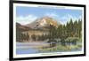 Lassen Volcano, Manzanita Lake-null-Framed Art Print