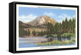 Lassen Volcano, Manzanita Lake-null-Framed Stretched Canvas