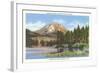 Lassen Volcano, Manzanita Lake-null-Framed Art Print