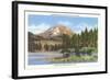 Lassen Volcano, Manzanita Lake-null-Framed Art Print