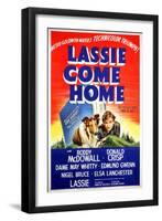 "Lassie Come Home" 1943, Directed by Fred Wilcox-null-Framed Giclee Print