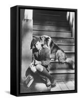 Lassie Come Home, Roddy Mcdowall, 1943-null-Framed Stretched Canvas