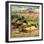 "Lasso Practice", September 18, 1954-John Clymer-Framed Giclee Print