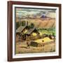 "Lasso Practice", September 18, 1954-John Clymer-Framed Giclee Print