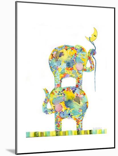 Lasso the Moon Elephants-Wyanne-Mounted Giclee Print