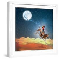 Lasso the Moon-Nancy Tillman-Framed Art Print