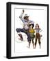 "Lasso Tricks,"July 29, 1939-Floyd Davis-Framed Giclee Print