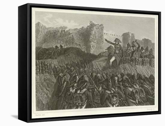 Last Assault of Saint-Jean D'Acre-Denis Auguste Marie Raffet-Framed Stretched Canvas