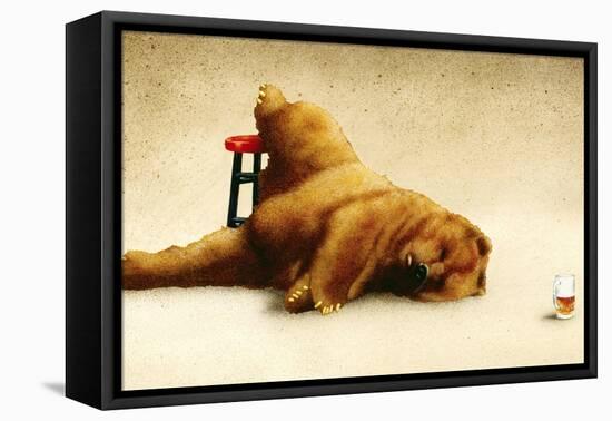 Last Call for the Beer Bear-Will Bullas-Framed Stretched Canvas