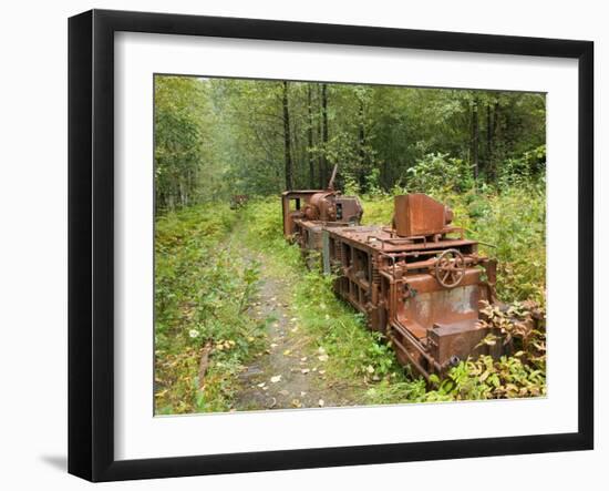 Last Chance Mining Museum and Train, Juneau, Southeast Alaska, Alaska, USA-Walter Bibikow-Framed Premium Photographic Print