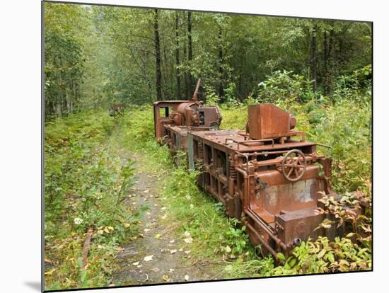 Last Chance Mining Museum and Train, Juneau, Southeast Alaska, Alaska, USA-Walter Bibikow-Mounted Photographic Print