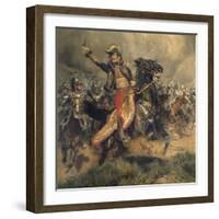 Last Charge of the General Lassalle, Battle of Wagram, July 6, 1809-Edouard Detaille-Framed Art Print