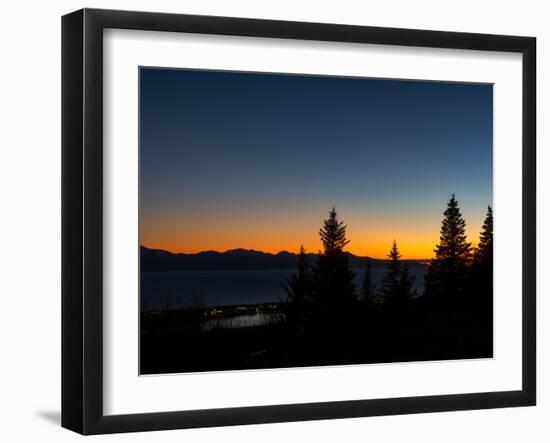 Last Color of Sunset over Homer Alaska-Latitude 59 LLP-Framed Photographic Print