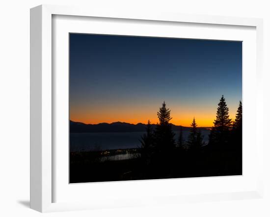 Last Color of Sunset over Homer Alaska-Latitude 59 LLP-Framed Photographic Print