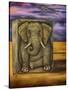 Last Elephant-Leah Saulnier-Stretched Canvas