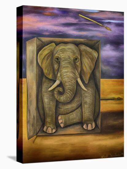 Last Elephant-Leah Saulnier-Stretched Canvas