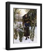 Last Flowers, 1890-Jules Breton-Framed Giclee Print