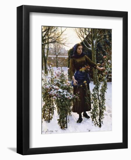 Last Flowers, 1890-Jules Breton-Framed Giclee Print