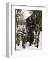 Last Flowers, 1890-Jules Breton-Framed Giclee Print