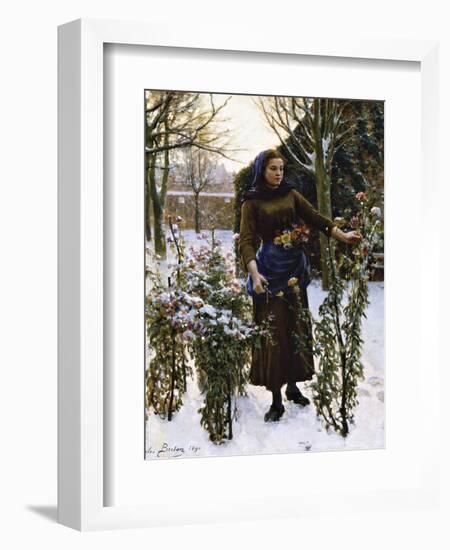 Last Flowers, 1890-Jules Breton-Framed Giclee Print