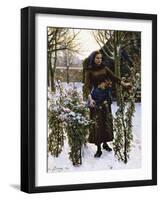 Last Flowers, 1890-Jules Breton-Framed Giclee Print