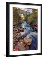 Last Glimpse of Sun Under a Carriage Bridge-Vincent James-Framed Photographic Print