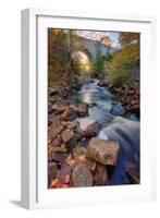 Last Glimpse of Sun Under a Carriage Bridge-Vincent James-Framed Photographic Print