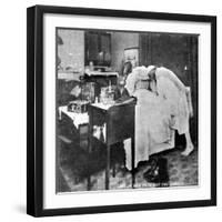 Last in Bed Puts Out the Candle, Late 19th Century-null-Framed Giclee Print