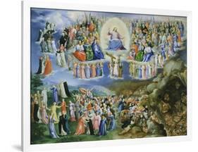 Last Judgement, Copy of Version by Fra Angelico (1387-1455)-Bartholomaeus Spranger-Framed Giclee Print