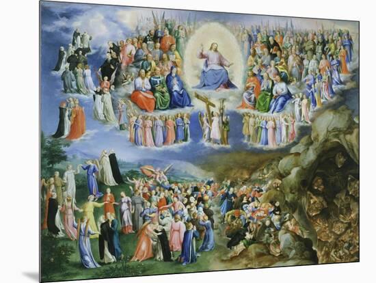 Last Judgement, Copy of Version by Fra Angelico (1387-1455)-Bartholomaeus Spranger-Mounted Giclee Print