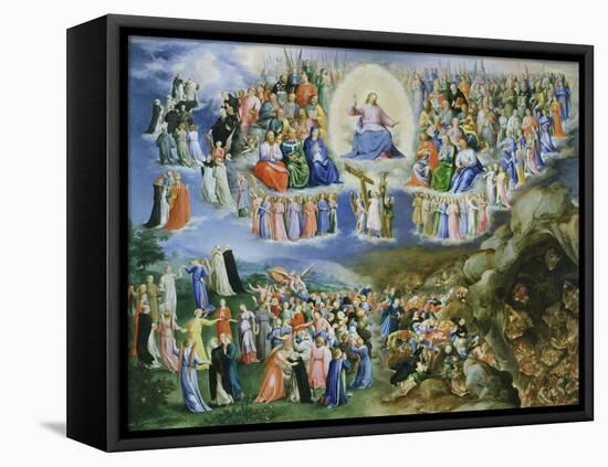 Last Judgement, Copy of Version by Fra Angelico (1387-1455)-Bartholomaeus Spranger-Framed Stretched Canvas