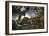 Last Judgement: Detail from the Bottom Right Corner, Sistine Chapel-Michelangelo Buonarroti-Framed Giclee Print