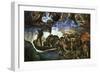 Last Judgement: Detail from the Bottom Right Corner, Sistine Chapel-Michelangelo Buonarroti-Framed Giclee Print