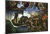 Last Judgement: Detail from the Bottom Right Corner, Sistine Chapel-Michelangelo Buonarroti-Mounted Giclee Print